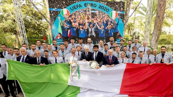 Juara Eropa pemain Timnas Italia diundang Presiden dan PM Italia