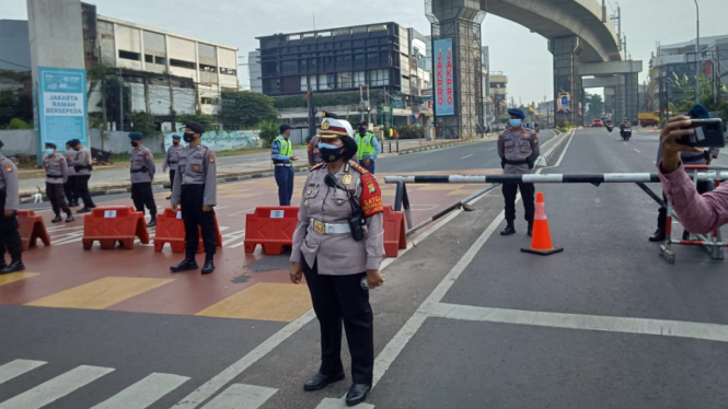 Polda Metro Jaya Menambah 100 Titik Penyekatan Mulai Hari Ini, Berikut Lokasinya (Foto Dok. ANTV)