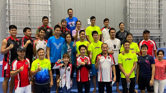 Tim Bulutangkis Indonesia tinggalkan Kunamoto menuju Perkampungan atlet Olympiade Tokyo