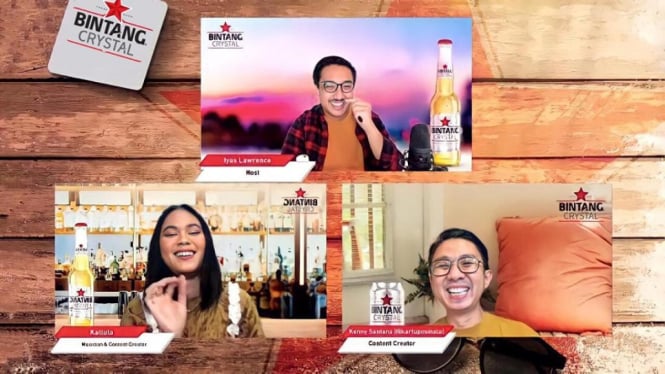 Bintang Perkenalkan Smooth Cold-Brewed Beer Pertamanya, Bintang Crystal (FotoTangkap Layar Webinar)