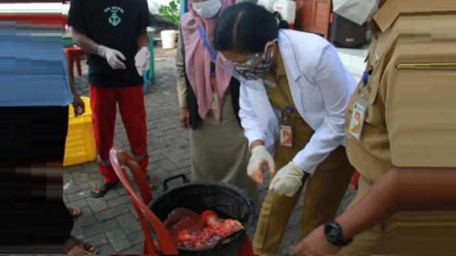 Mengejutkan, Sudin KPKP Kepulauan Seribu Temukan 21,5 Kilogram Daging Kurban Tak Layak Konsumsi (Foto Dok. Sudin KPKP Kepulauan Seribu, Pemporv DKI Jakarta)