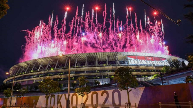 Olimpiade Tokyo 2020 Resmi Dibuka, Ada Terselip Doa untuk Korban Covid-19 (Foto Reuters)