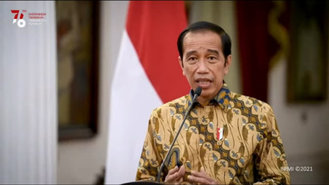 Presiden Joko Widodo Resmi Umumkan PPKM Leve4 Diperpanjang hingga 2 Agustus 2021 (Foto Tangkap Layar Youtube)