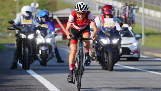 Pembalap Sepeda Austria Anna Kiesenhofer sabet emas Olimpiade Tokyo Jepang