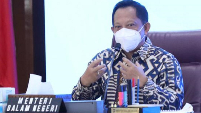 Positif Covid-19 di Tangerang Menurun, Mendagri Minta Masyarakat Tak Jenuh Terapkan Prokes (Foto Puspen Kemendagri)