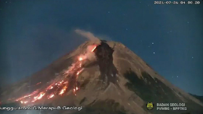 lava pijar merapi