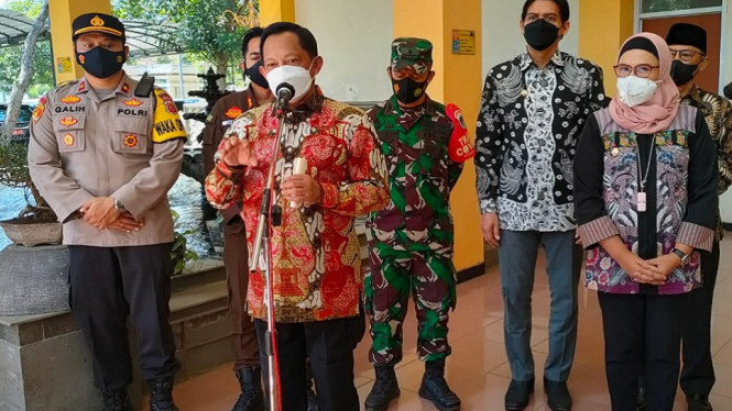 Penurunan Positivity Rate di Kabupaten Indramayu Dinilai Sebagai Bukti Keberhasilan PPKM (Foto ANTV-Opih)