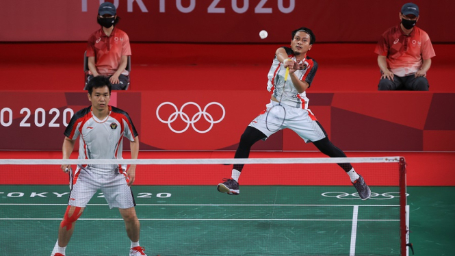 PHO - Day 7 - Badminton, Men's Doubles Grup D, Mohammad Ahsan-He