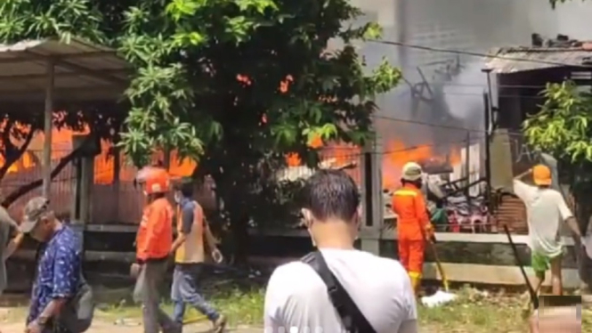 Sedikitnya 3 Peristiwa Kebakaran Melanda Ibu Kota DKI Jakarta Hari Ini (Foto Tangkap Layar Video Instagram)