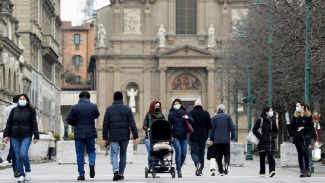 Ada 5 Kematian sebagai Kasus Baru Harian di Italia Akibat Terpapar Covid-19 (Foto Reuters)