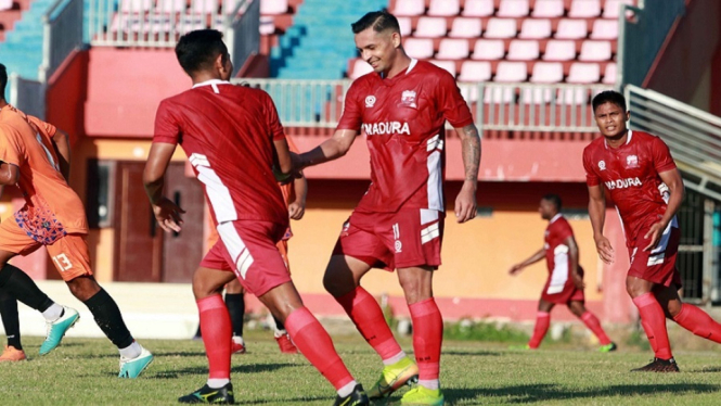 Pemain Madura United Tunjukkan Progres Positif saat kembali jalani latihan