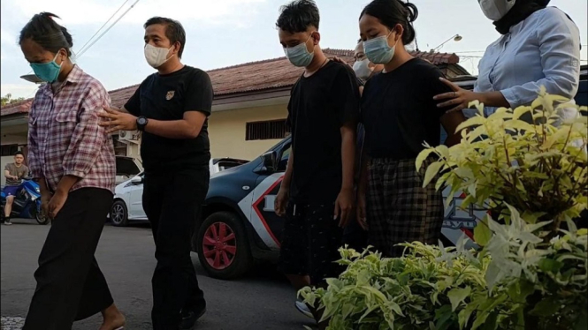Empat Anggota Sindikat Perdagangan Pelajar Diringkus Jajaran Polres Indramayu (Foto antvklik-Opih)