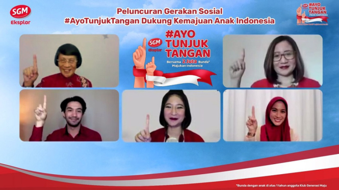 Dukung Kemerdekaan Anak Dalam Mengakses Kemajuan, SGM Eksplor Luncurkan Gerakan #AyoTunjukTangan untuk Indonesia Maju (Adv)