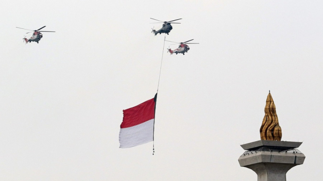 Inilah Kecanggihan Helikopter Tempur yang Terbangkan Bendera Indonesia di HUT ke-76 RI (Foto Istimewa)