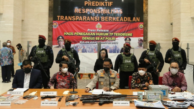 Densus 88 Tangkap 53 Terduga Teroris di 11 Provinsi, Ungkap Sumber Pendanaan Kelompok JI (Foto Humas Polri)