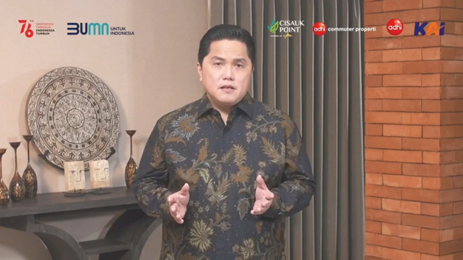 Menteri BUMN Erick Thohir Sebut TOD Cisauk Point Jadi Solusi Hunian Bagi Milenial (Foto Tangkap Layar Video Instagram)