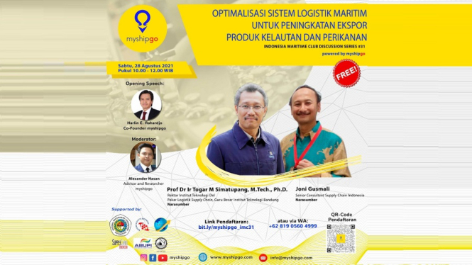 Diskusi Indonesia Maritime Club Seri ke-31: Optimalisasi Sistem Logistik Maritim