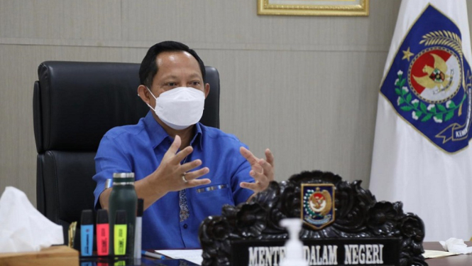 Mendagri Tito Karnavian Tegur 10 Kepala Daerah Soal Pencairan Insentif Nakes (Foto Puspen Kemendagri)