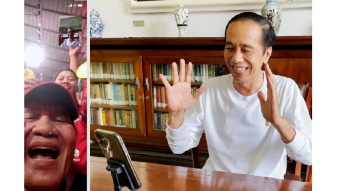 Inilah saat Presiden Jokowi Video Call dengan Atlet Paralimpiade Tokyo 2020 (Foto BPMI Setpres)