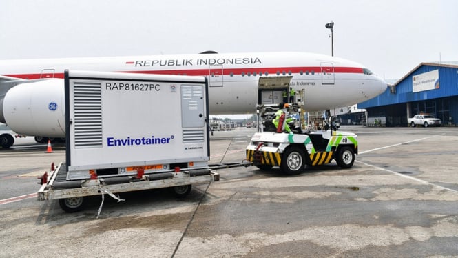 Kedatangan Vaksin Covid-19 ke 50 di Tanah Air Sebanyak 5 Juta Dosis Sinovac (Foto KPC PEN)