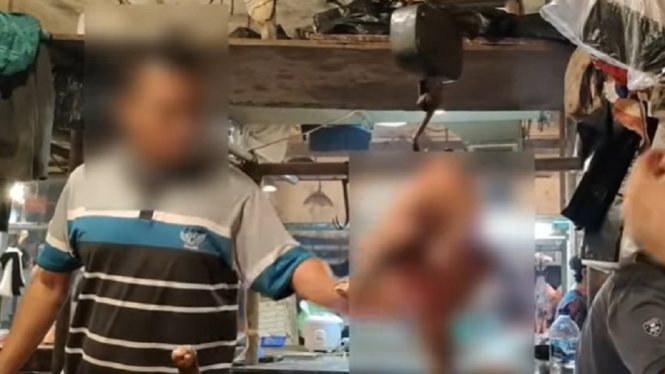 Menjual Daging Anjing, Pedagang di Pasar Senen Ini Disanksi Pasar Jaya (Foto Tangkap Layar Video Instragram)