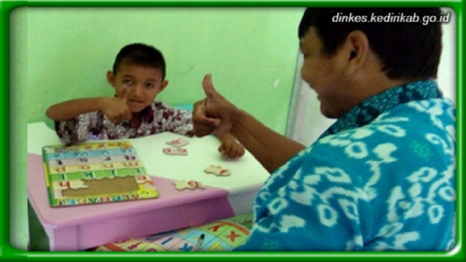 Perlindungan Kesehatan Anak Berkebutuhan Khusus Butuh Dukungan Masyarakat (Foto Dok. Dinkes Kabuoaten Kediri)