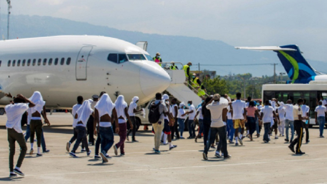 Bandara Haiti Ricuh saat Imigran Dipulangkan oleh Amerika Serikat (Foto Reuters)