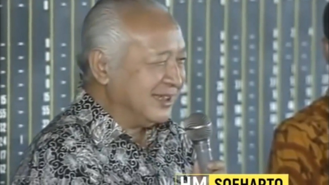 Video Presiden RI ke-2 Soeharto yang Berkisah saat Dirinya Membubarkan PKI (Foto Tangkap Layar Instagram)