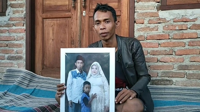 Anak Kandungnya Dibunuh Istri Muda, Pria Ini Menuntut Keadilan (Foto antvklik-Opih)