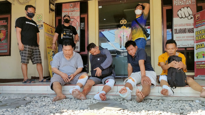 Empat Orang Komplotan Perampok Nasabah Bank Rp400 Juta Ditangkap Polisi (Foto antvklik-Opih)