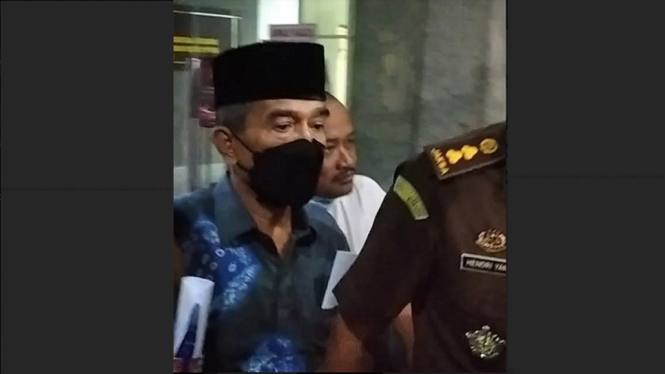 Diduga Terkait Kasus Korupsi Masjid Sriwijaya, Akhmad Najib Ditahan Kejati Sumsel (Foto antvklik-Junjati)