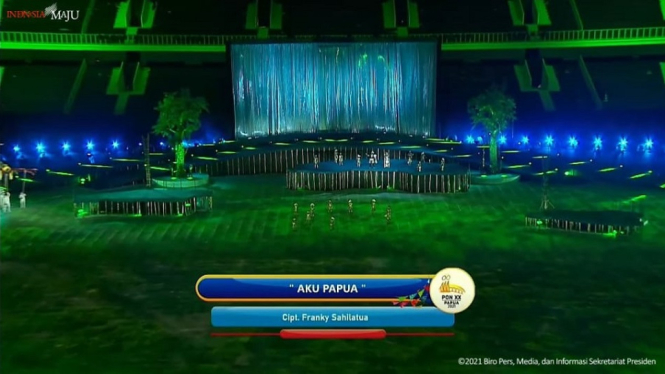 Lagu 'Aku Papua' Jadi Pembuka Opening Ceremony PON XX, Begini Liriknya (Foto Tangkap Layar Youtube)