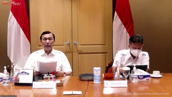 Pemerintah Resmi Umumkan Perpanjangan PPKM, Wilayah Jabodetabek Masih Level 3 (Foto Tangkap Layar Youtube)