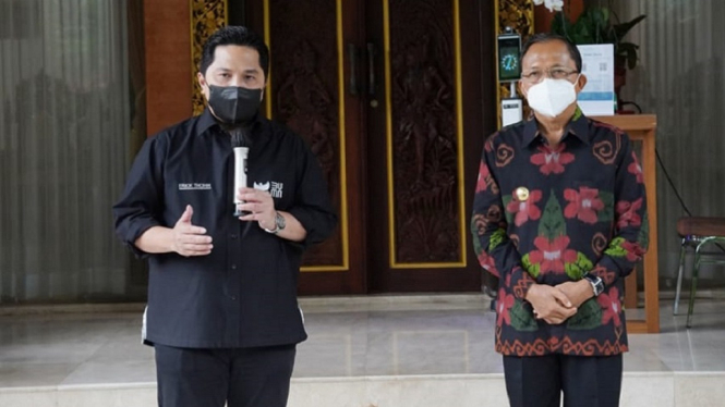 Menteri BUMN Erick Thohir Berharap KEK Kesehatan Sanur Bangkitkan Pariwisata Bali (Foto Instagram)