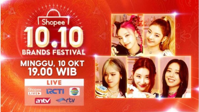 MIDZY Siap-Siap! ITZY Akan Kembali Sapa Fans Indonesia di Shopee 10.10 Brands Festival TV Show (Adv)