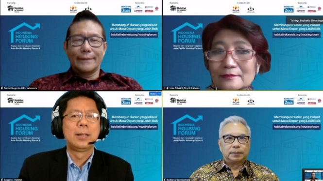 Indonesia Housing Forum 2021 Fokus Bahas Hunian Inklusif Berkelanjutan (Foto Tangkap Layar)