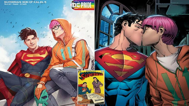 Waduh, Putra Superhero Superman Digambarkan Sosok Biseksual di Komik Terbaru (Foto celex.com)