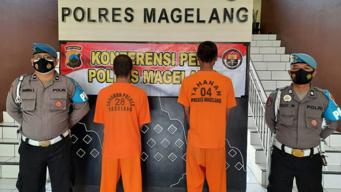 Jajaran Polres Magelang Tangkap Pelaku Pencurian dan Kekerasan (Foto Humas Polda Jateng)