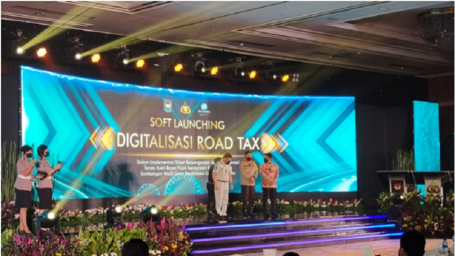 Digital Road Tax Diluncurkan. (ANTV/ Aziz Arriadh)