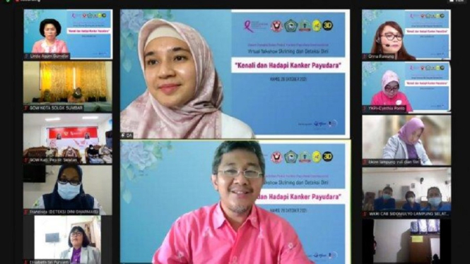 Yayasan Kanker Payudara Indonesia Gelar Webinar Kenali dan Hadapi Kanker Payudara (Foto Tangkap Layar Webinar)