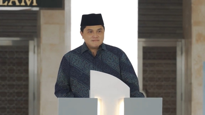 Menteri BUMN Erick Thohir Ungkap Masjid Adalah Mercusuar Peradaban (Foto Tangkap Layar Video Instagram)