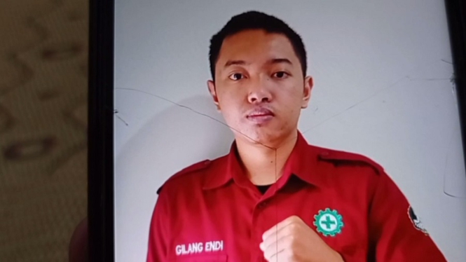 Almarhum Gilang Endi Saputra, mahasiswa UNS Solo (antv / Efendy Rois)
