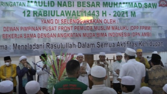 Front Pemuda Muslim Maluku Gelar Peringatan Maulid Nabi Muhammad SAW (Foto antvklik-Cendono)