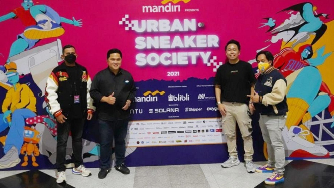 Erick Thohir Sebut Urban Sneaker Society Karya Anak Muda Keren Banget (Foto Humas Kementerian BUMN)