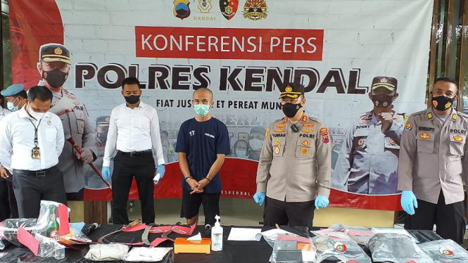 Diduga Membunuh Sahabatnya karena Asmara, Seorang Remaja Ditangkap Polisi (Foto Humas Polres Kendal)