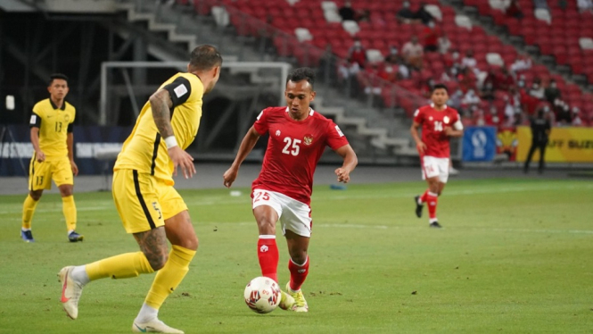 Irfan Jaya cetak dua gol kemenangan Indonesia atas Malaysia 4-1