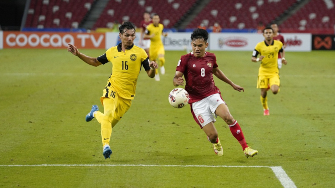Witan Sulaeman saat mengalahkan Malaysia 4-1 di Piala AFF 2020