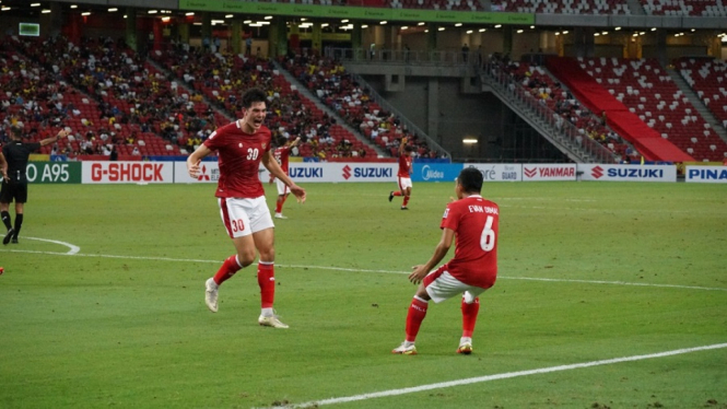 Gol Elkan Baggot Indonesia Tantang Singapura di Semifinal