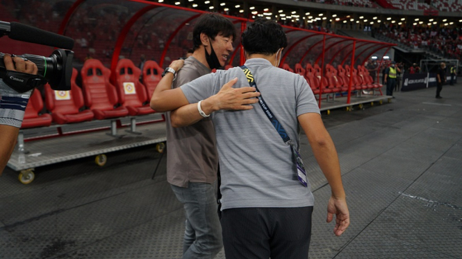 Shin Tae-yong maafkan kelakuan pelatih Singapura Tatsumi Yosida