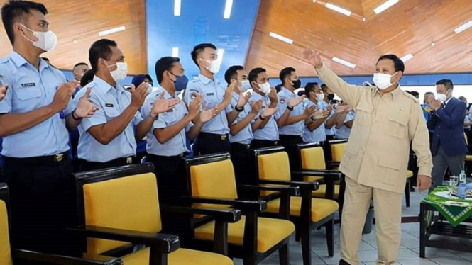 Inilah Pesan Prabowo Subianto saat Kunjungi Siswa SMA Taruna Nusantara (Foto Dok. Kemenhan RI)